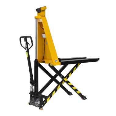 Transpaleta pesadora elevadora manual monocilíndrica 1500 kg