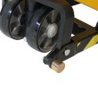 Zoom sobre las ruedas giratorias la transpaleta pesadora elevadora manual monocilíndrica 1500 kg