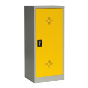 Vista de 3/4 del armario bajo productos peligrosos 1 puerta cerrada Vista de 3/4 del armario bajo productos peligrosos 1 puerta cerrada