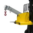 3/4 semielevado replegado - Brazo grúa articulado para carretilla elevadora - 1,2 toneladas