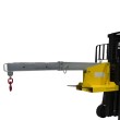 3/4 bajado extendido - Brazo grúa articulado para carretilla elevadora - 1,2 toneladas