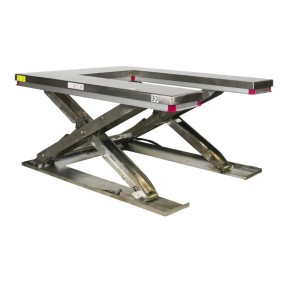 Portada - Mesa elevadora eléctrica inox 304 en forma de U 1000 kg 380 V - plataforma 1450x1140 mm