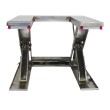 Frontal - Mesa elevadora eléctrica inox 304 en forma de U 1000 kg 380 V - plataforma 1450x1140 mm