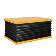 Imagen lateral de fuelle de 1300 x 820 mm para mesa elevadora eléctrica 1000 kg