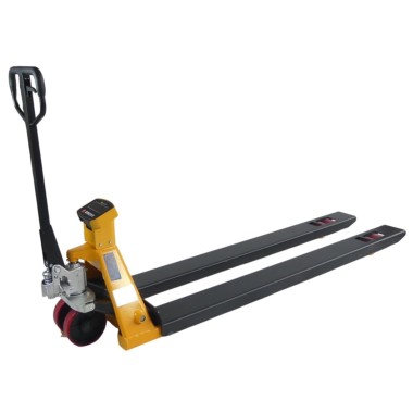 Transpaleta pesadora de horquillas largas 1800mm - Capacidad 2000 kg