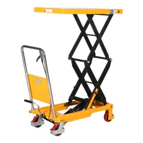 Vista general de la mesa elevadora doble tijera 350 kg