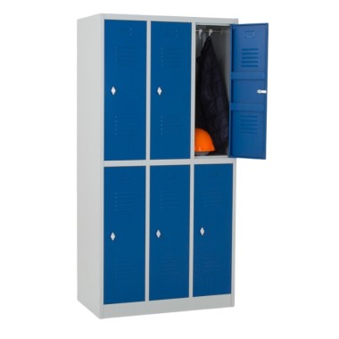 Taquilla 2 puertas 3 cuerpos - Azul