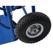 Zoom a las ruedas de la Carretilla de transporte con plataforma abatible 250 kg Zoom a las ruedas de la Carretilla de transporte con plataforma abatible 250 kg