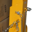 Zoom sobre la cadena de seguridad de la horquilla para palets 3 toneladas