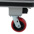 Zoom sobre las ruedas giratorias del carro de plataforma motorizado 1280x910 mm 400 kg
